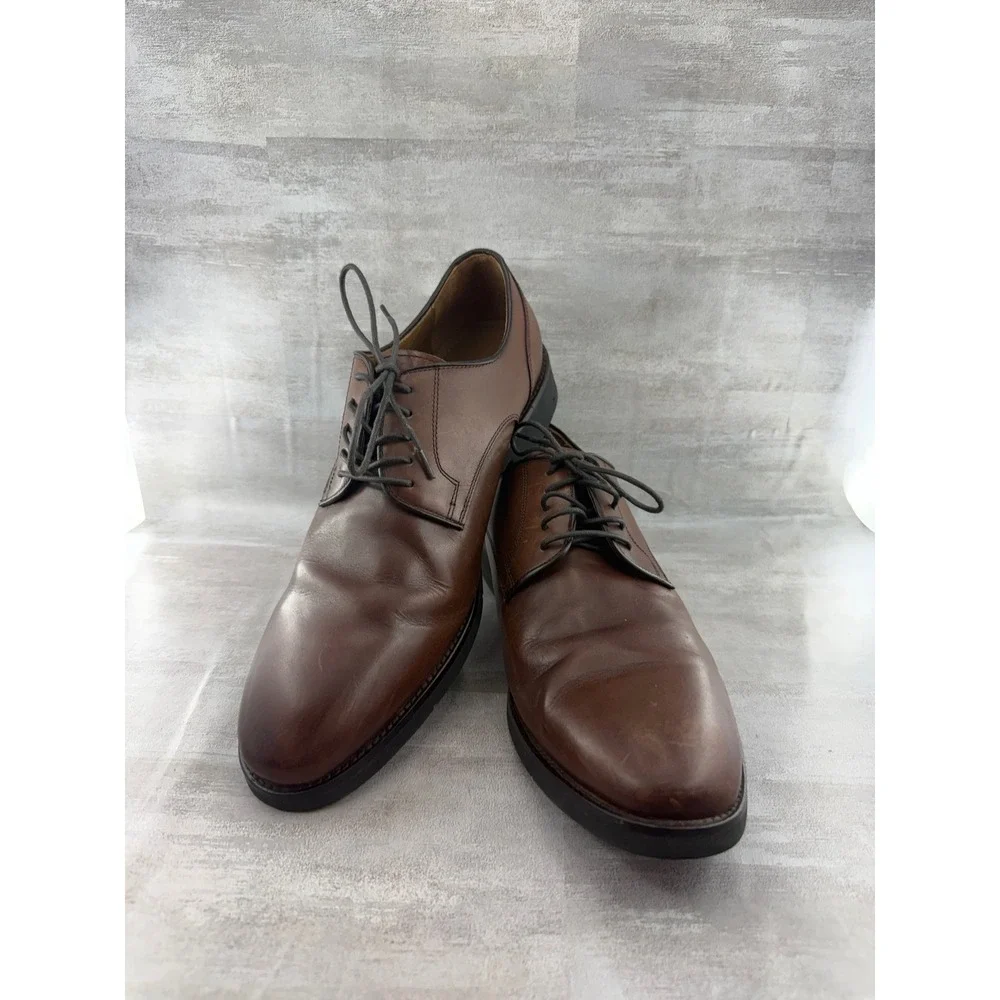 Johnston & Murphy Men Brown Leather Derby Dress Shoes 20-3912 Size 12M